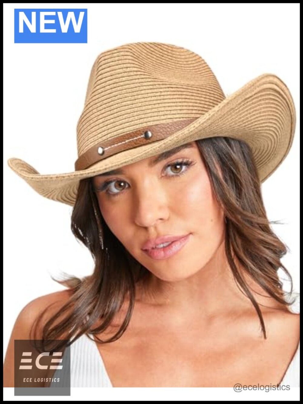 FURTALK Cowboy Sun Hat Adjustable Western Cowgirl Wind Lanyard Beach